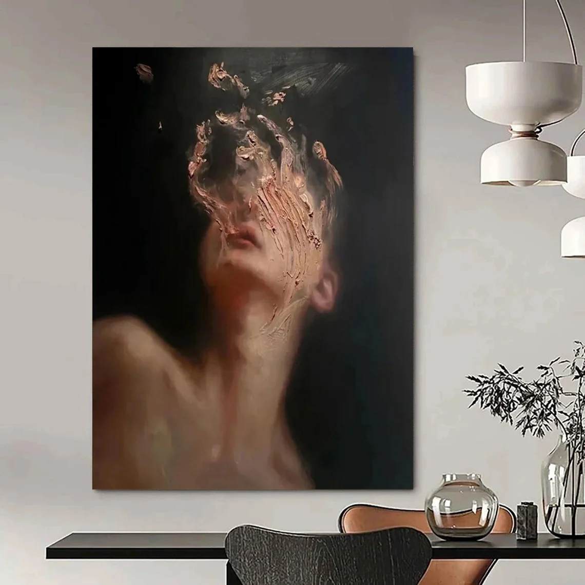 Obscured Handmade Figure Using Wall Art HL21Y